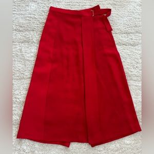 Zara Basic XS Buckle Waist Sarong Skirt